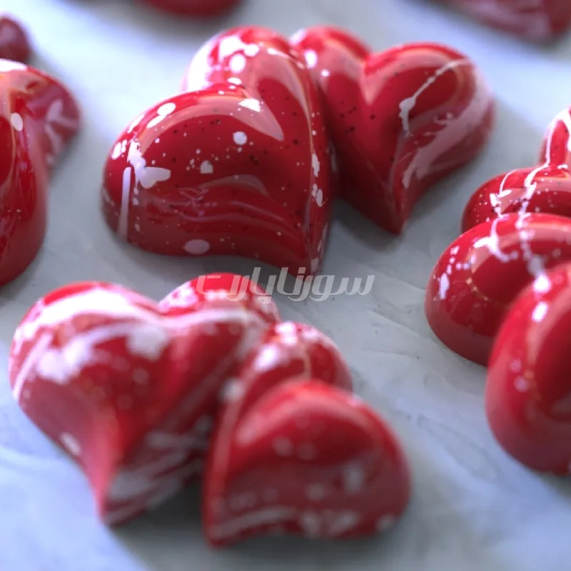 قالب پلی کربنات قلب دوقلو