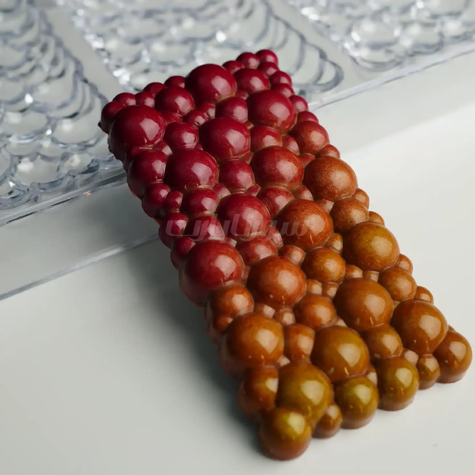 قالب شکلات پلی کربنات تبلتی حبابی